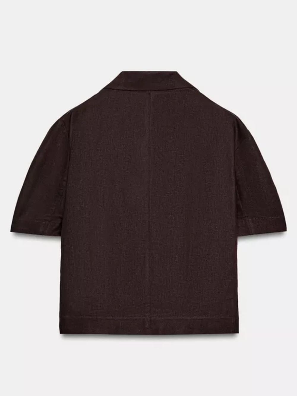 Zara NWT short sleeve brown blazer 8073/349 - Picture 3 of 11